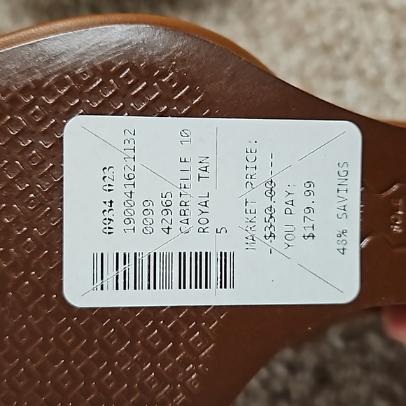 Brown Tory Burch Gabrielle wedges, size 5, $150 - Picture 4 of 4